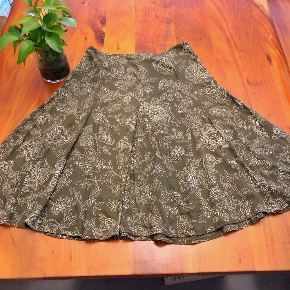 Reitmans Boho Floral Pattern Cottagecore Festival Summer A Line Midi Skirt - Picture 10 of 15